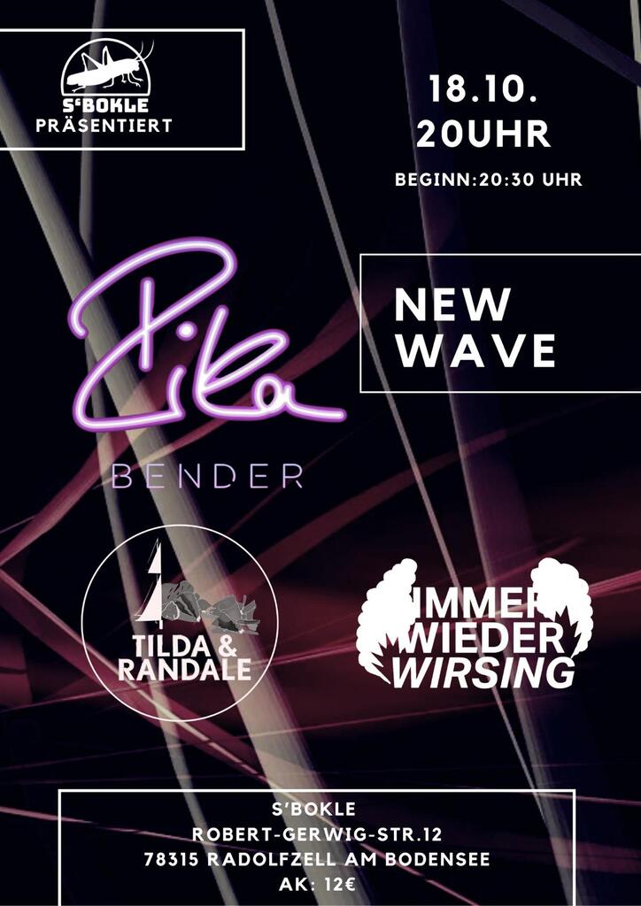 Flyer New Wave mit Rika Bender