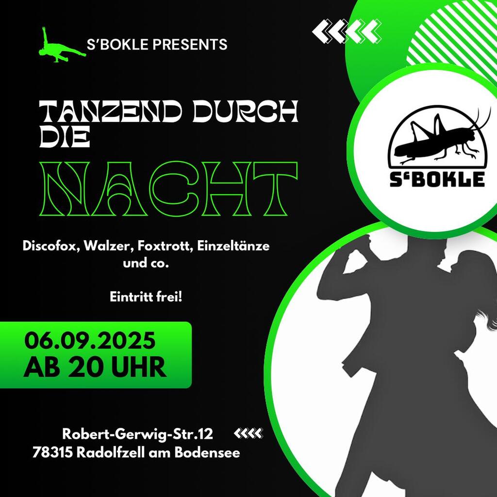 Tanzend durch die Nacht am 6.9.2025