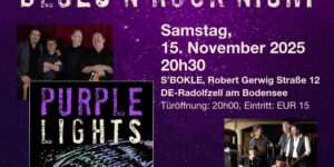 Blues'n'Rock Night mit Purple Lights und Midnight Screamers
