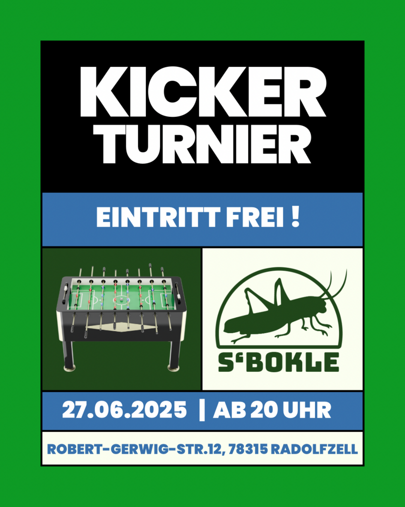Kicker Turnier am 27.6.2025