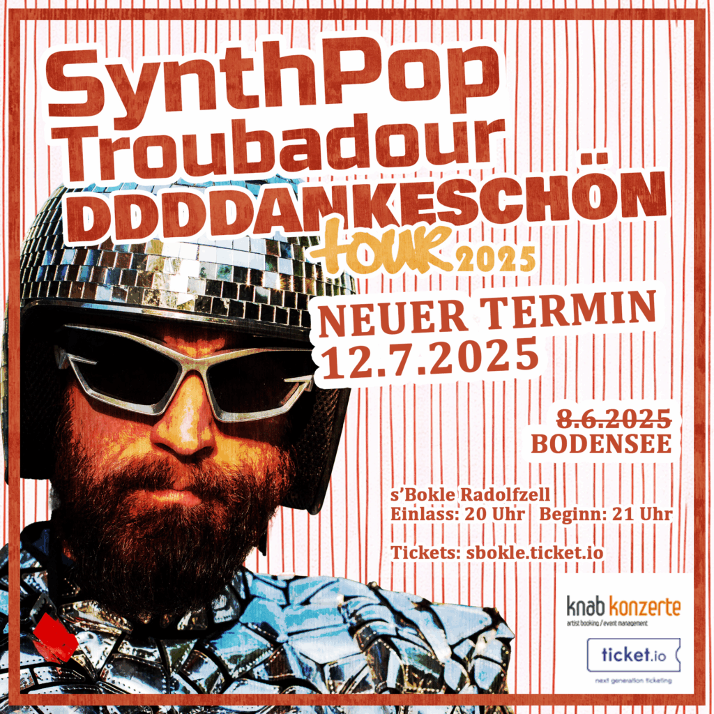 Synthpop Troubadour am 12.7.2025