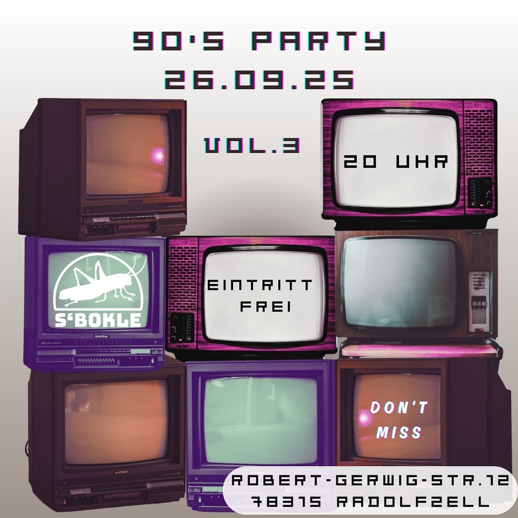90s Party am 26.9.2025