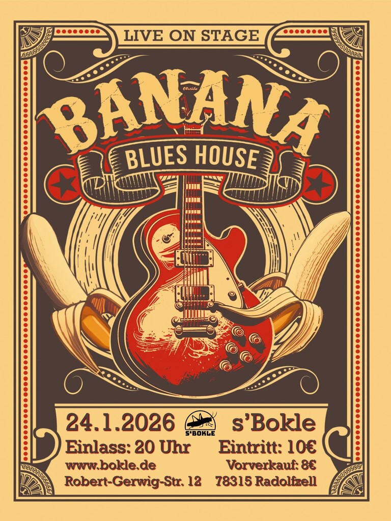 Flyer Banana Blues House