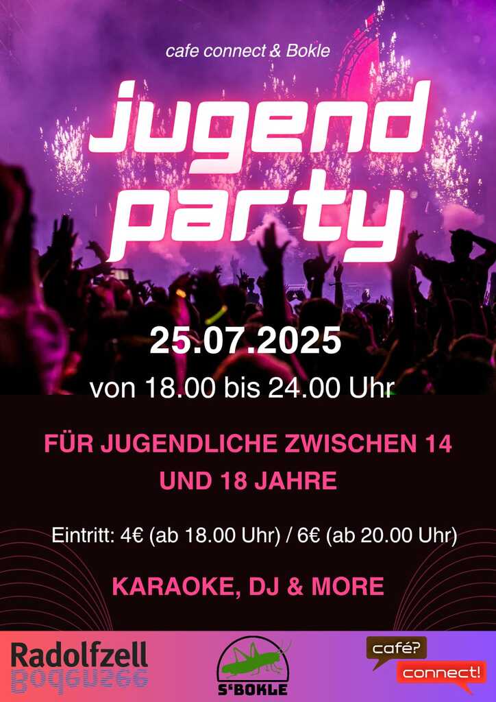 Jugendparty am 25.7.2025