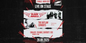 Flyer Black Angels und The Outlaw Cowboys