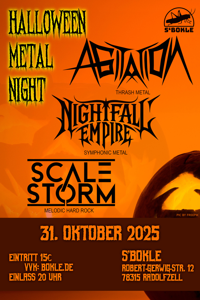 Flyer Halloween Metal Night