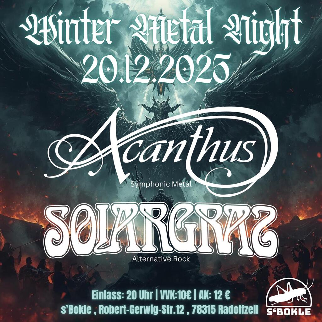 Acanthus und Solargras am 20.12.2025 im Bokle