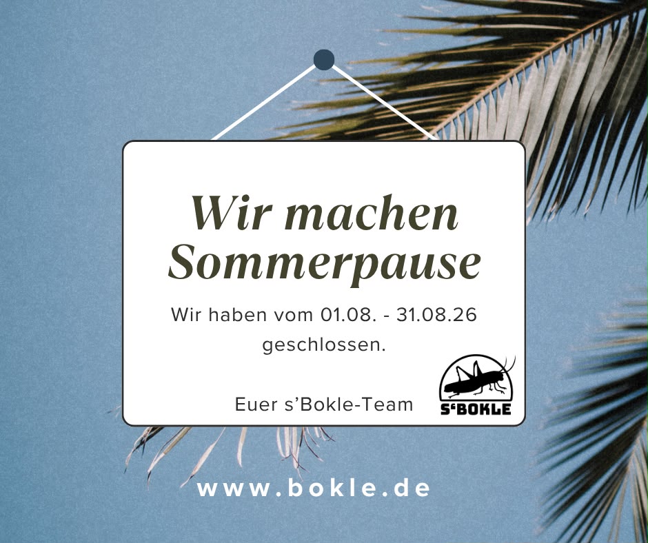 Sommerpause von 1.8. bis 31.8.