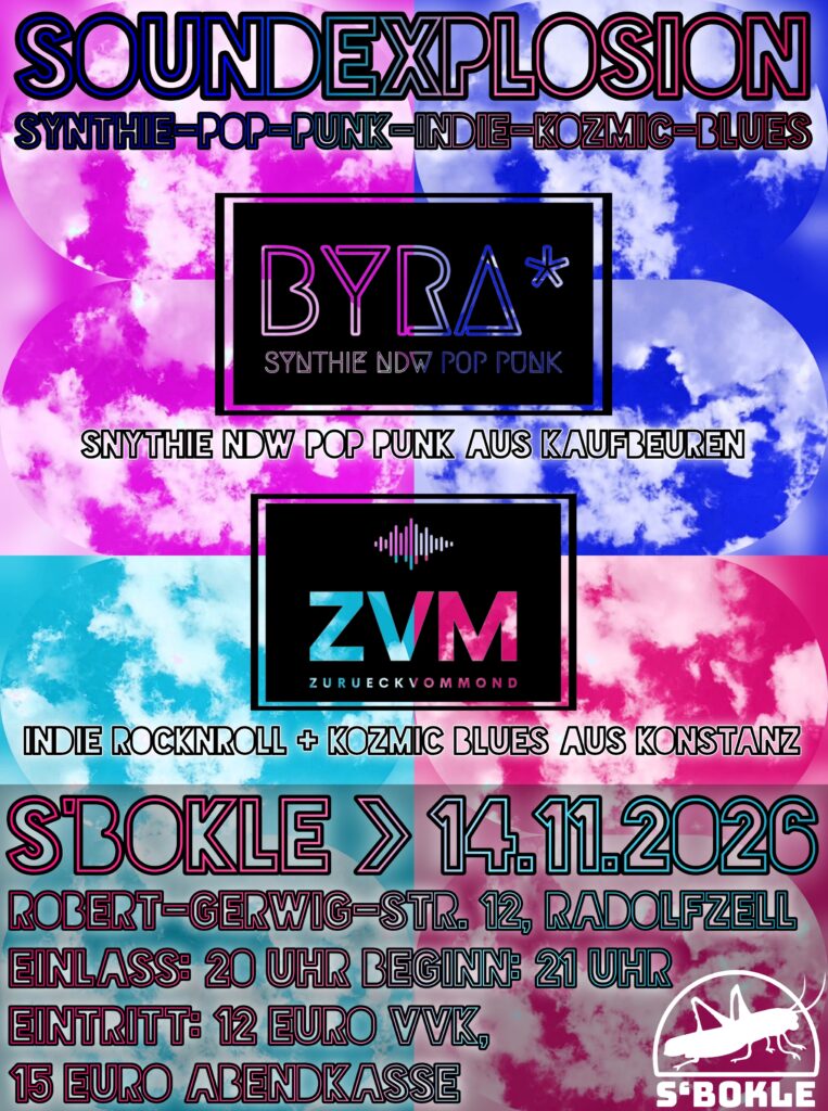 BYRA* und Züruck vom Mond am 14.11.2026 im Bokle